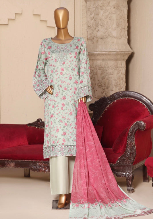 MCBS911-PREMIUM LAWN EMBROIDERED SUIT