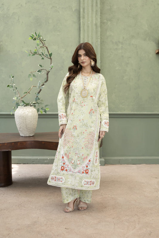 MCHA102-PREMIUM EMBROIDERED COTTON SUIT