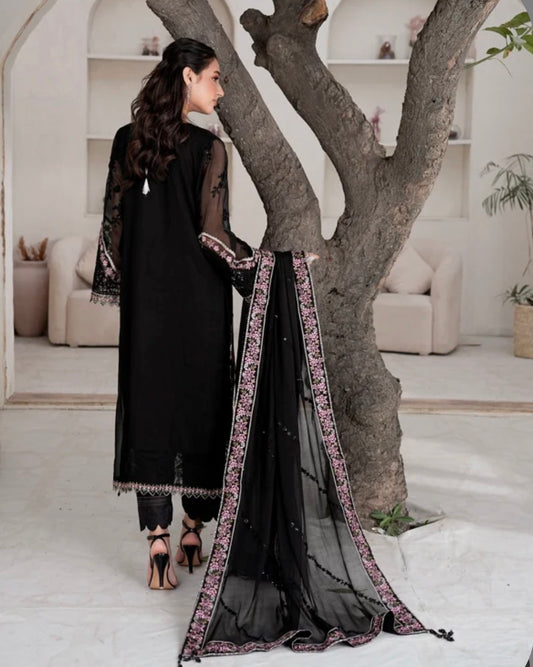 MCN106-LUXURY CHIFFON SUIT
