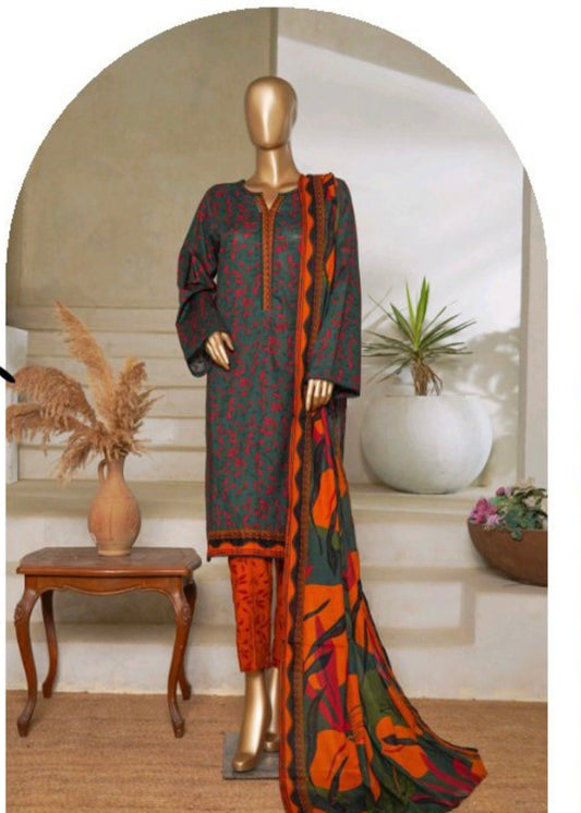 MCBS1012-PRINTED LAWN SUIT