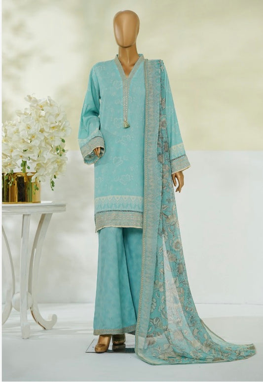 MCBS112-PREMIUM LAWN SUIT WITH CHIFFON DUPATTA