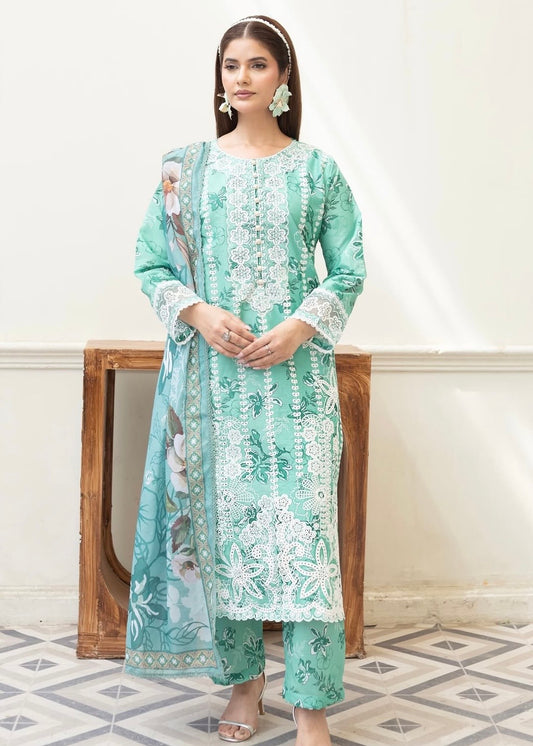 MCHA107-PREMIUM EMBROIDERED COTTON SUIT