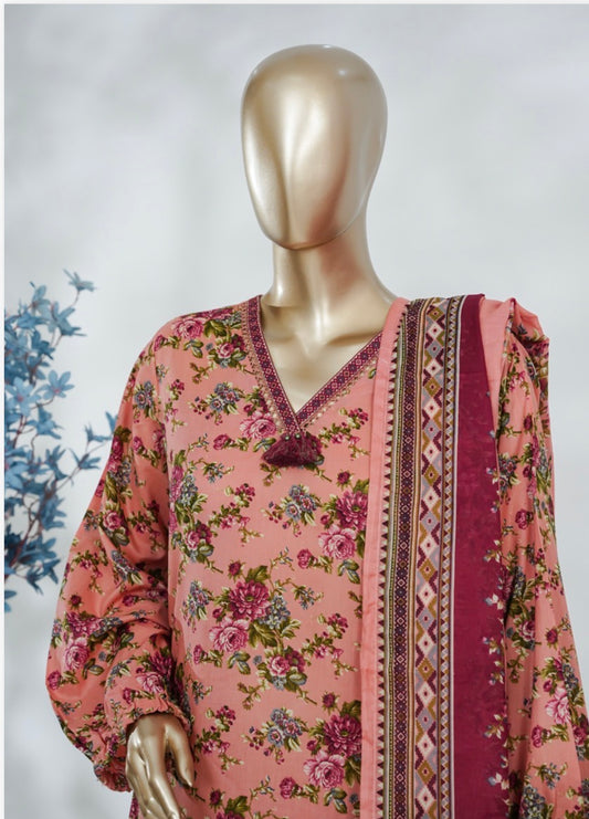 MCBS862-PRINTED LAWN SUIT
