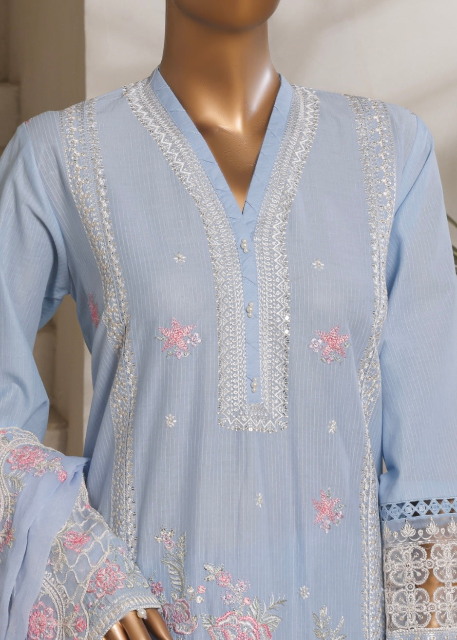 MCSBM204-LUXURY EMBROIDERED LAWN SUIT
