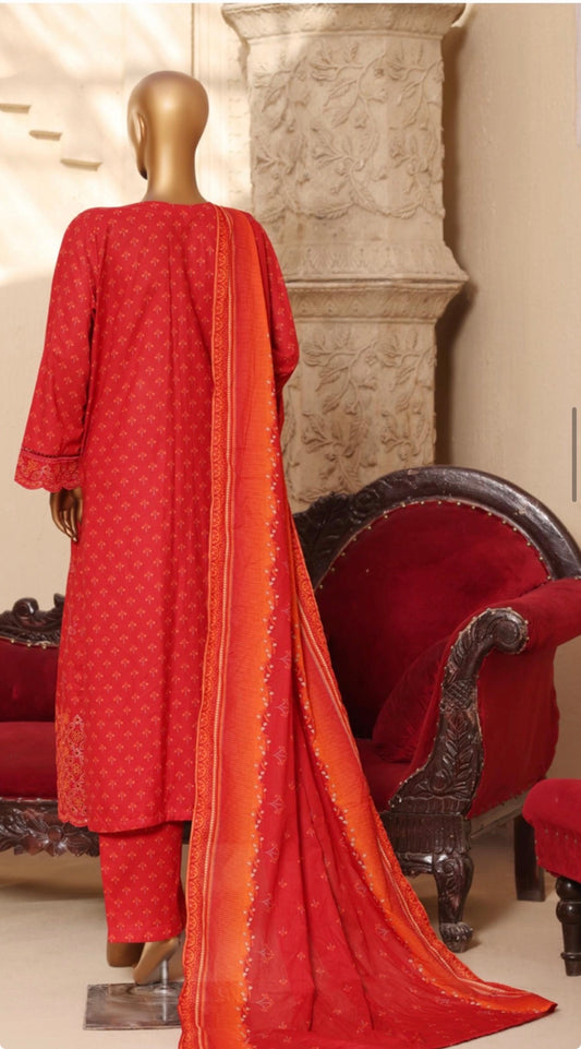MCBS916-PREMIUM LAWN EMBROIDERED SUIT