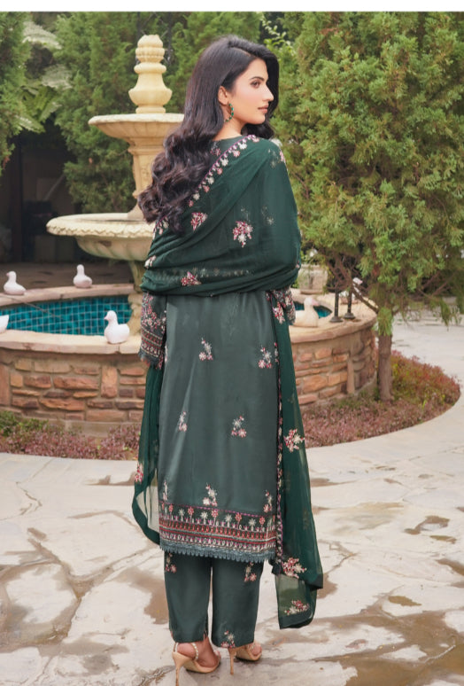 MCSZ110-PREMIUM EMBROIDERED COTTON SILK SUIT