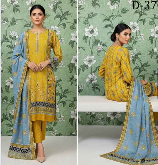 MCD147-PRINTED COTTON SUIT