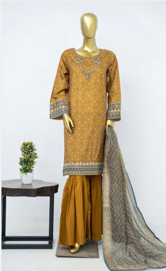 MCBS923-PREMIUM LAWN EMBROIDERED SUIT