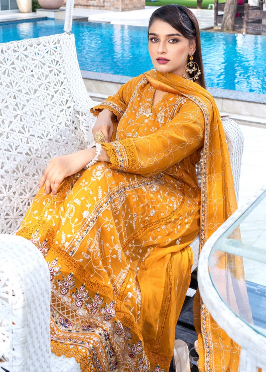 MCAN709-PREMIUM CHIFFON GOWN