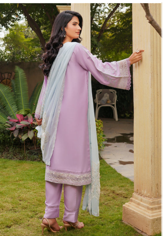MCSZ107-PREMIUM EMBROIDERED COTTON SILK SUIT