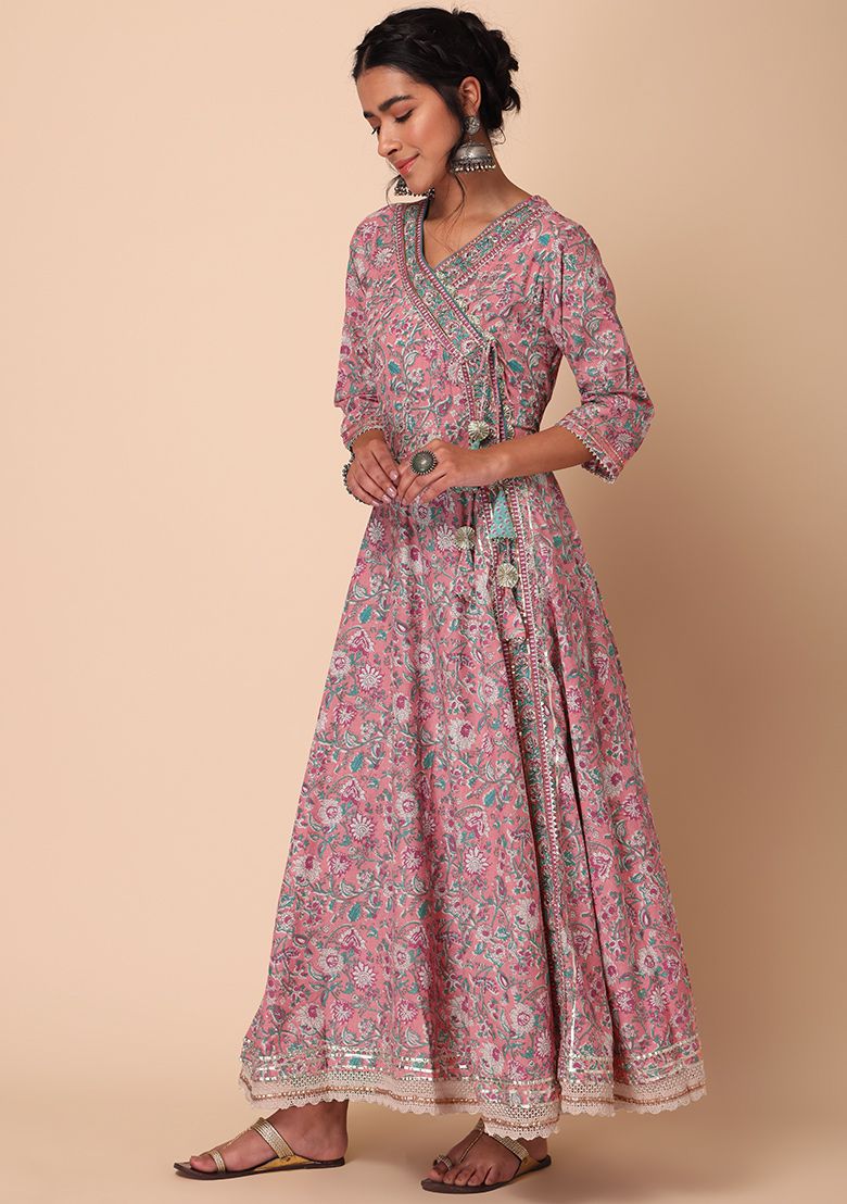 MCIN101-PREMIUM COTTON ANGRAKHA PATTERN ANARKALI SET