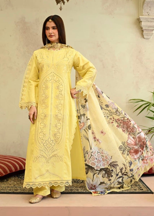 MCHA120-PREMIUM EMBROIDERED COTTON SUIT