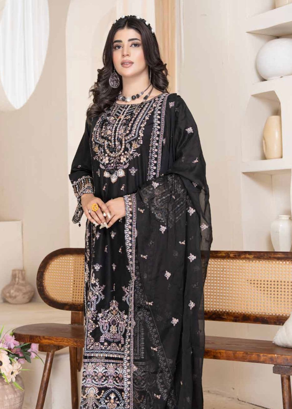 MCAJ106-PREMIUM EMBROIDERED SUIT