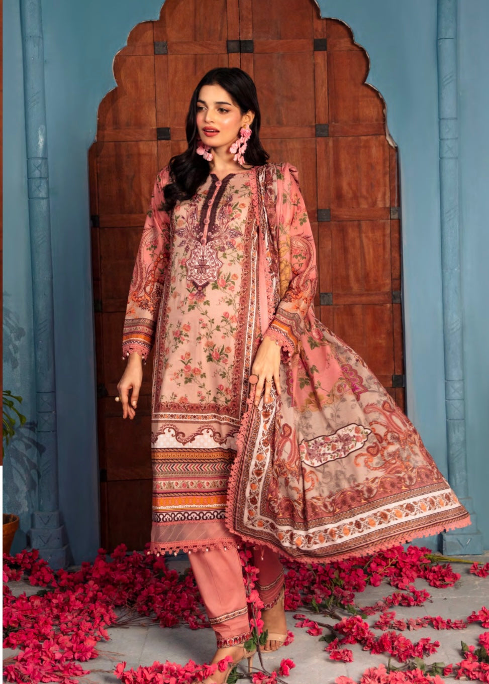 MCGA314-EMBROIDERED LAWN SUIT