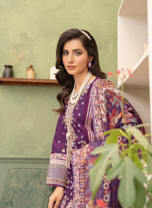 MCAR110-LUXURY COTTON LAWN SUITS