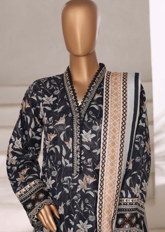 MCSBW102-EMBROIDERED KHADDAR SUIT