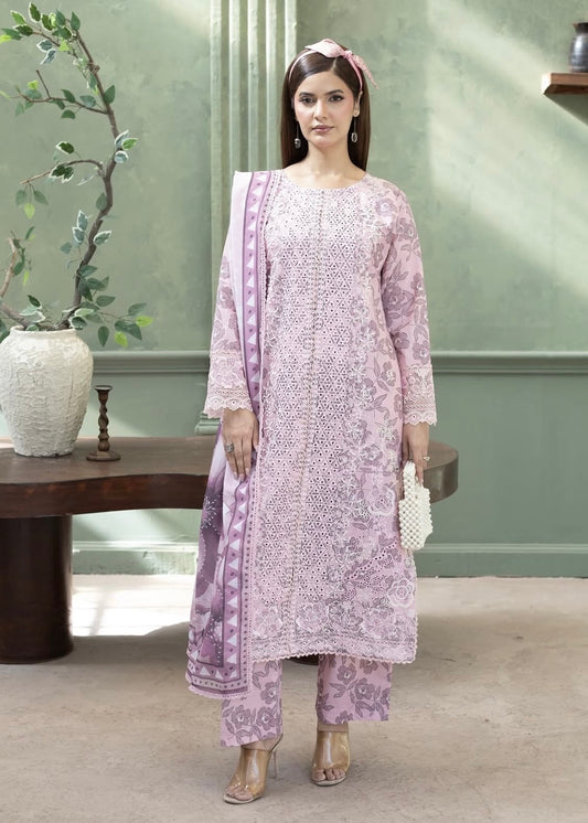 MCHA115-PREMIUM EMBROIDERED COTTON SUIT