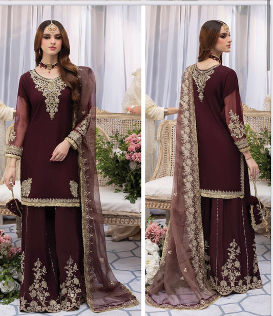 MCZR207-PREMIUM ORGANZA SUIT