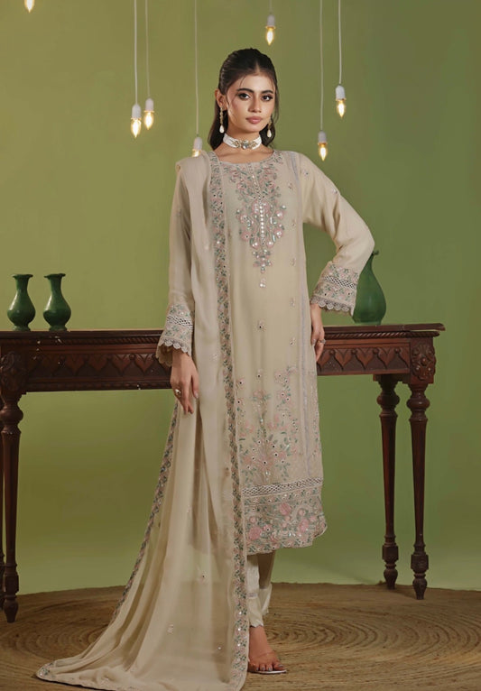 MCWU337-LUXURY CHIFFON SUIT