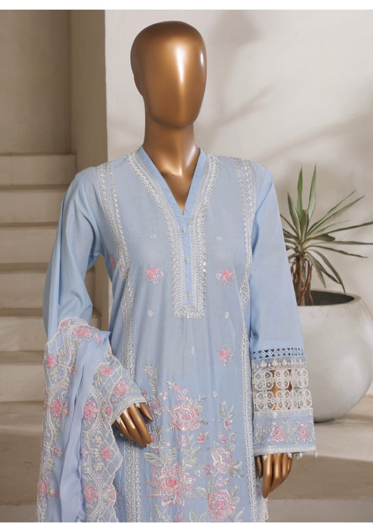 MCSBM204-LUXURY EMBROIDERED LAWN SUIT