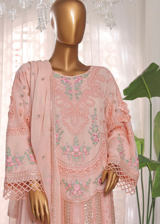 MCSB704-LUXURY CHIFFON EMBROIDERED SUIT