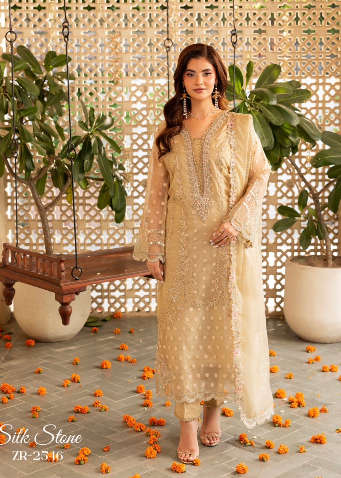 MCZH204-PREMIUM ORGANZA SUIT