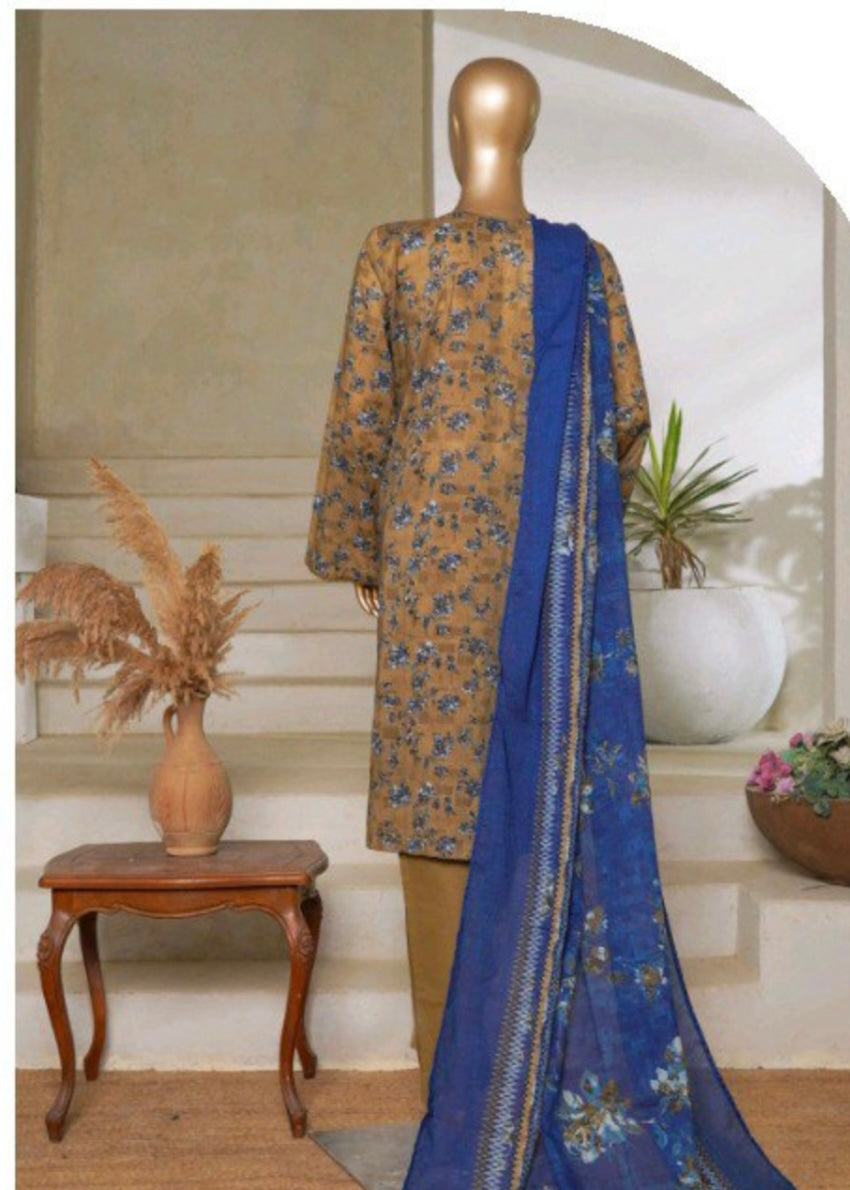 MCBS1010-PRINTED LAWN SUIT