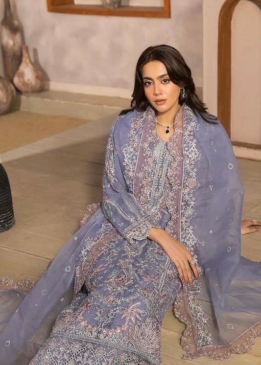 MCH101-LUXURY EMBROIDERED ORGANZA SUIT