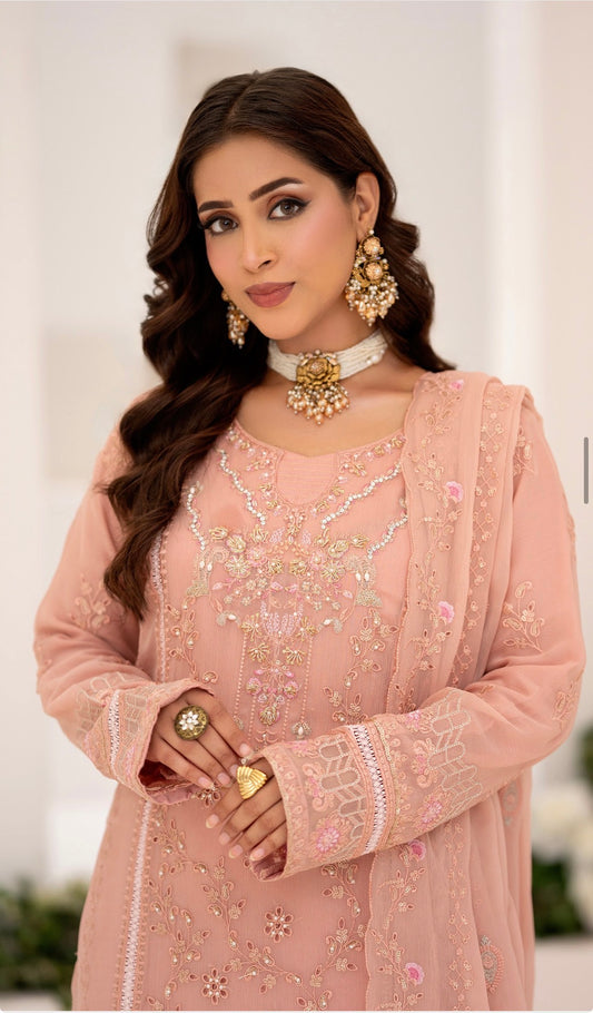 MCBN241-PREMIUM CHIFFON SUIT