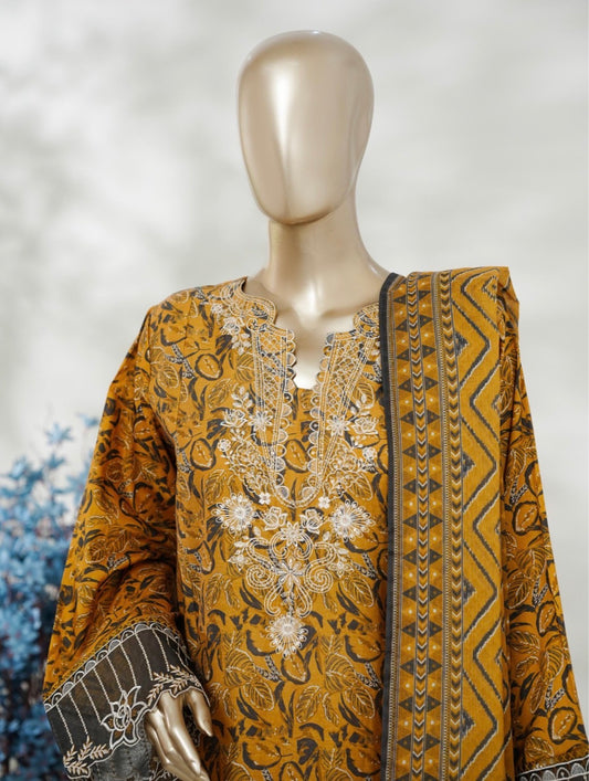 MCBS877-PREMIUM EMBROIDERED LAWN SUIT