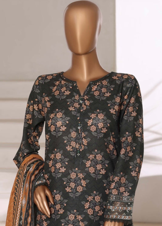 MCSBW105-EMBROIDERED KHADDAR SUIT