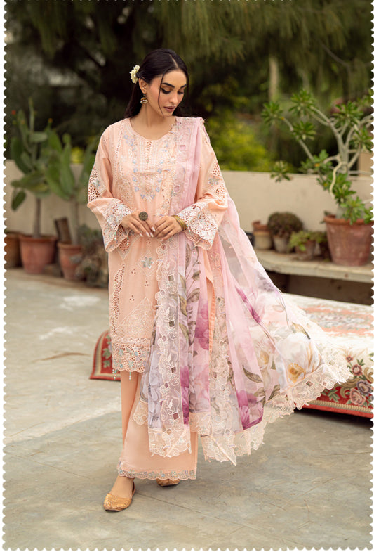 MCGZ146-PREMIUM EMBROIDERED LAWN SUIT