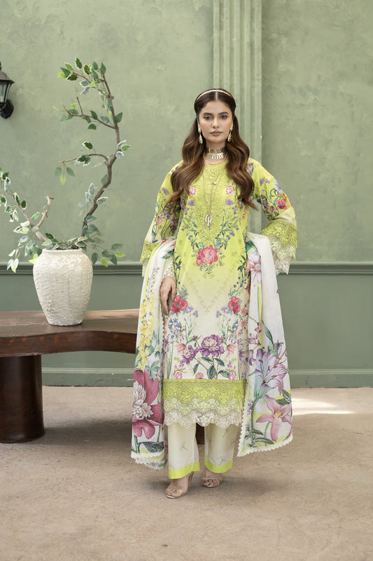MCHA105-PREMIUM EMBROIDERED COTTON SUIT
