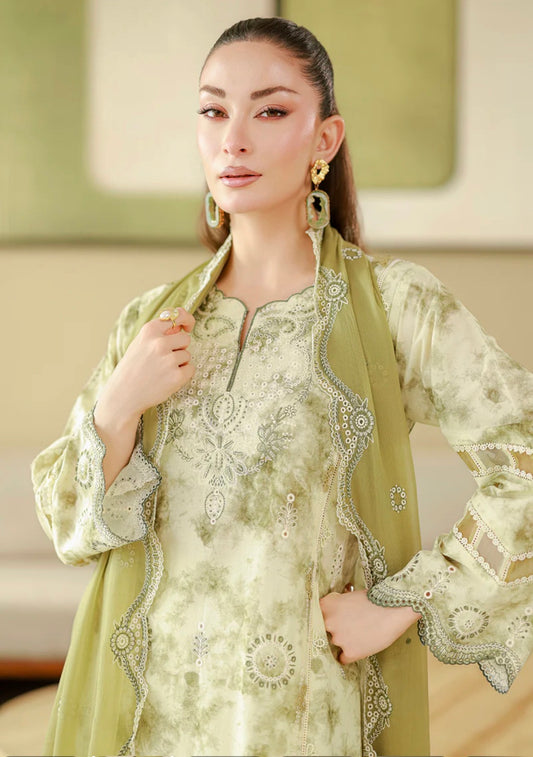 MCZB123-PREMIUM EMBROIDERED LAWN SUIT