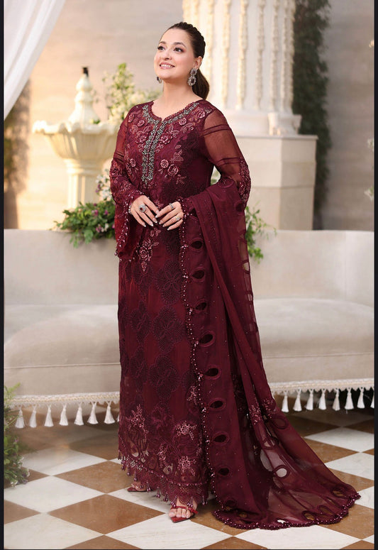 MCMB114-PREMIUM CHIFFON UNSTICHED SUITS