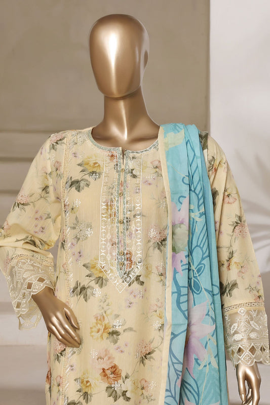 MCSBS104-PREMIUM EMBROIDERED LAWN SUIT