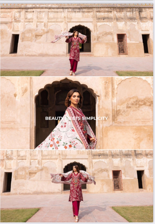 MCGJ119-UNSTICHED LAWN SUIT