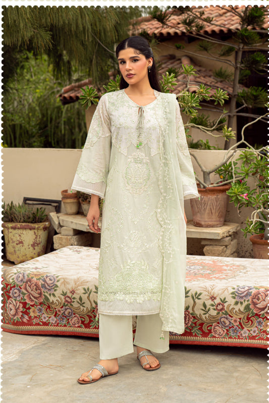 MCGZ147-PREMIUM EMBROIDERED LAWN SUIT