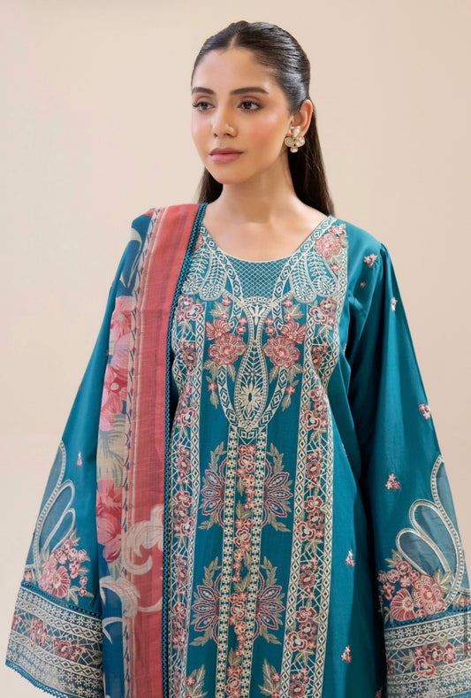MCAD115-PREMIUM COTTON EMBROIDERED SUIT