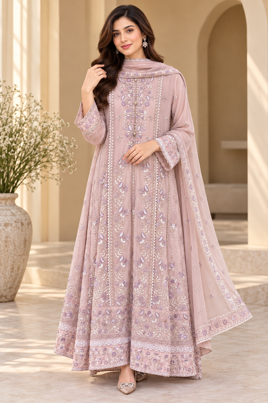 MCWU366-PREMIUM CHIFFON GOWN