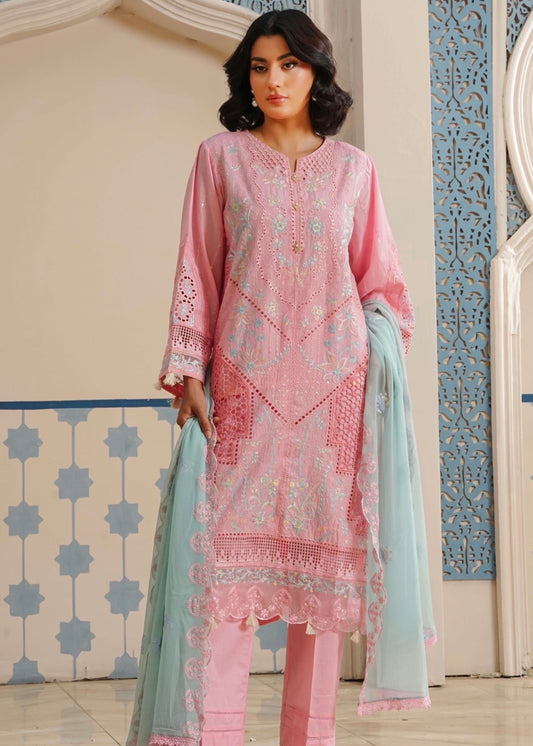 MCSZ134-LUXURY LAWN WITH CHIFFON DUPATTA