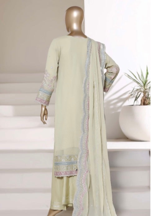 MCSBF308-CHIFFON EMBROIDERED SUITS