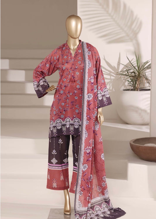 MCSBF345-PREMIUM PRINTED LAWN SUITS