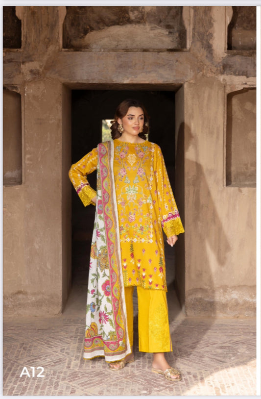 MCGJ116- UNSTICHED LAWN SUIT