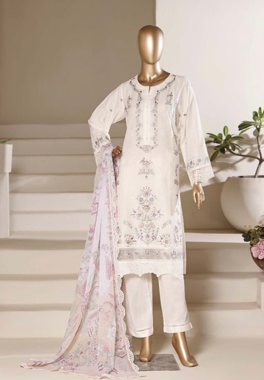MCSBF369-PREMIUM EMBROIDERED LAWN SUIT