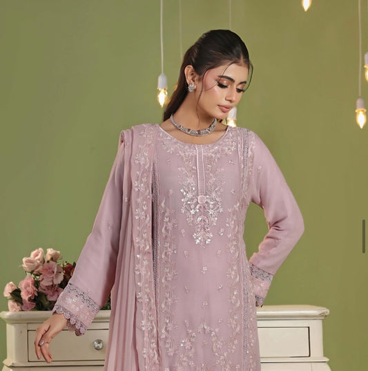 MCWU342-LUXURY CHIFFON SUIT