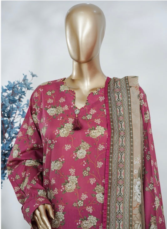 MCBS857-PRINTED LAWN SUIT