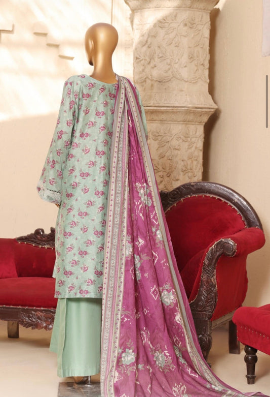 MCBS915-PREMIUM LAWN EMBROIDERED SUIT