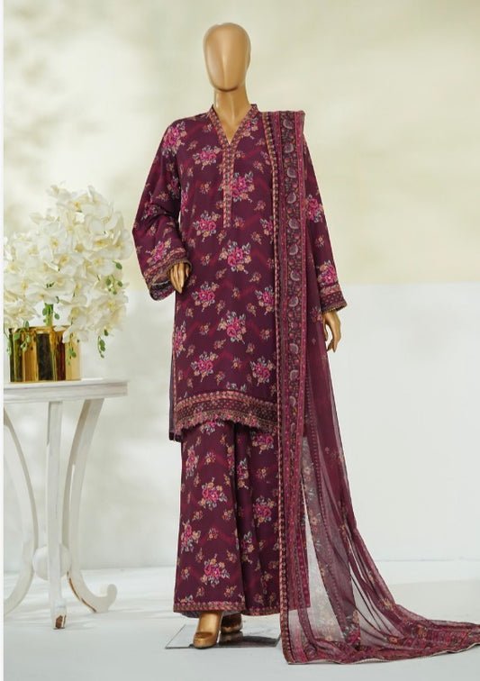 MCBS114-PREMIUM LAWN SUIT WITH CHIFFON DUPATTA