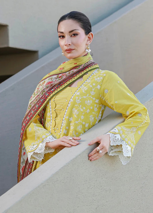 MCZB120-PREMIUM EMBROIDERED LAWN SUIT